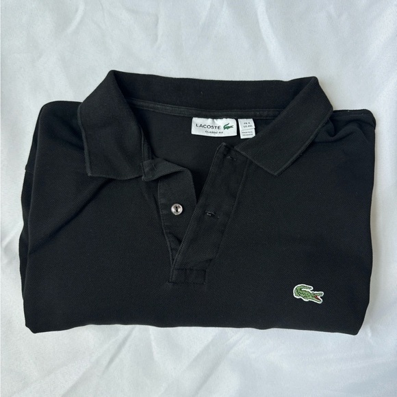 Black Men’s Classic Fit Long-Sleeve Polo Shirt Size XXL - Picture 4 of 4